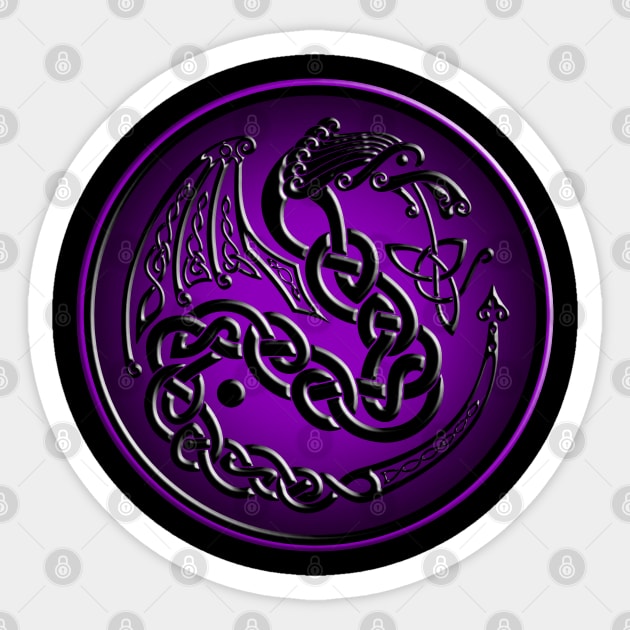 CELTIC DRAGONS 2 Sticker by GardenOfNightmares